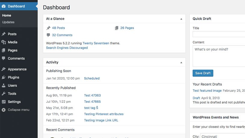 WordPress Dashboard Widgets entfernen